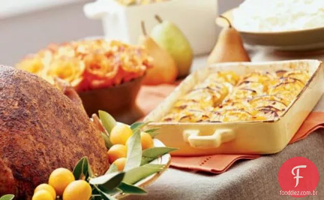 Marmelada-e batata-doce vitrificada com gengibre