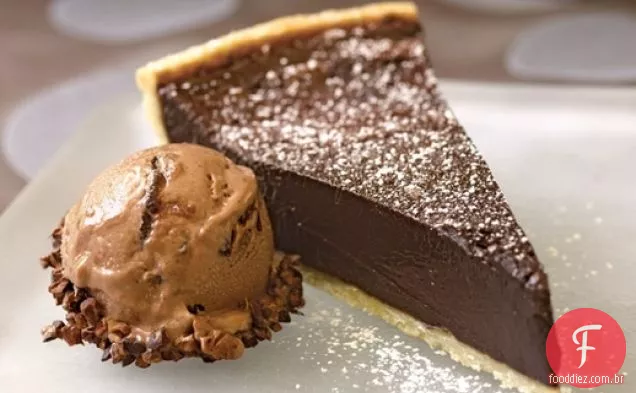 Chocolate Bourbon Fudge Tart