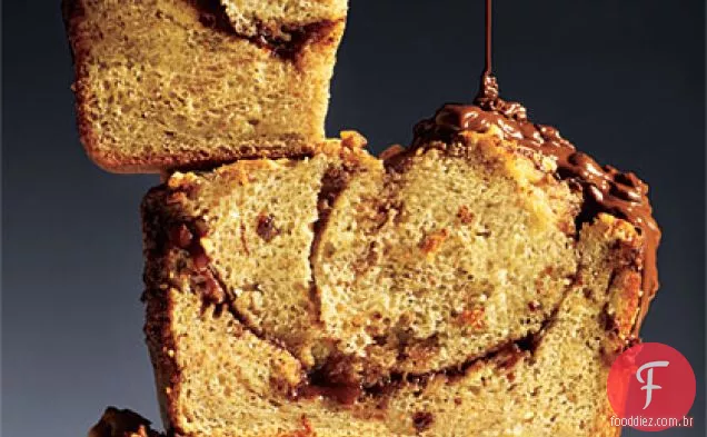 Pão De Banana Com Chocolate E Avelã