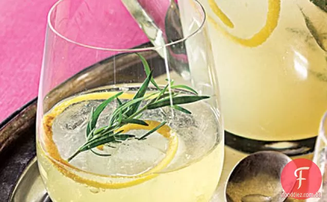 Cocktails Espumantes De Limão-Gin