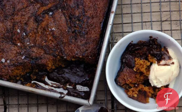 Caramelo Salgado-Bolo De Pudim De Chocolate