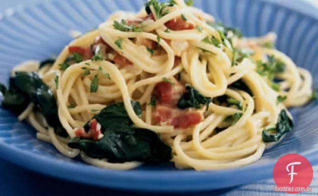 Pasta Carbonara Florentine