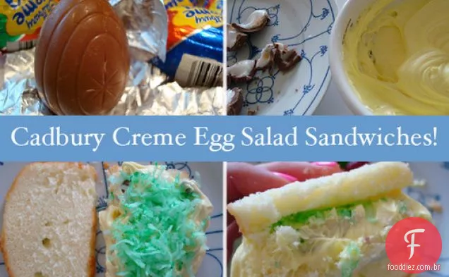 Cadbury Creme Ovo Salada Sanduíches