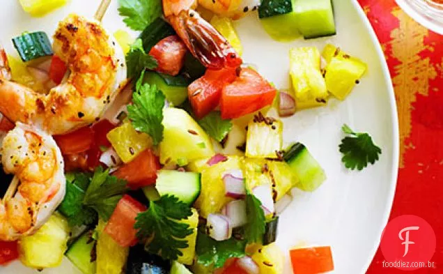 Salada Indiana de legumes e frutas (Pachadi)