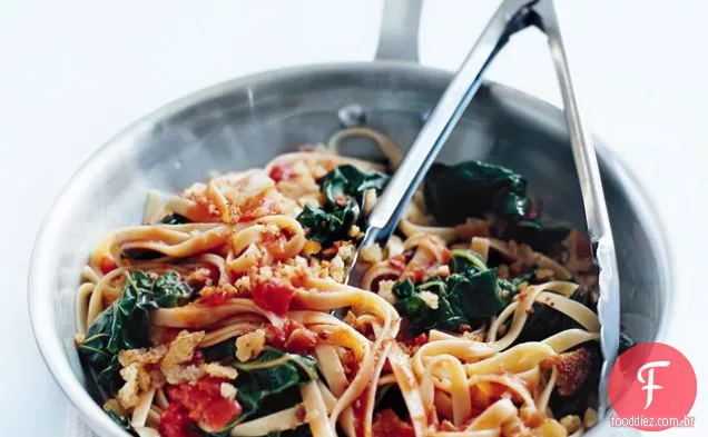 Tomate E Alho Crocante Fettuccine