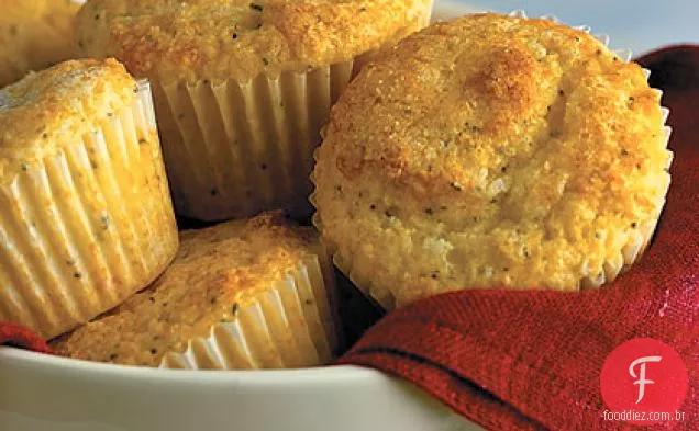 Muffins De Sementes De Papoula De Limão