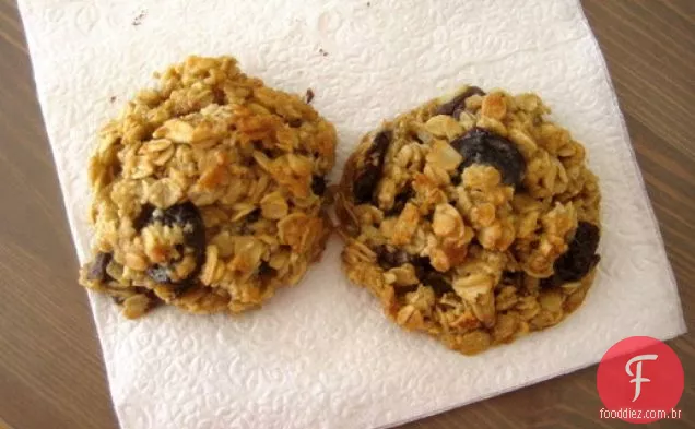 Biscoitos De Aveia Com Cereja De Chocolate