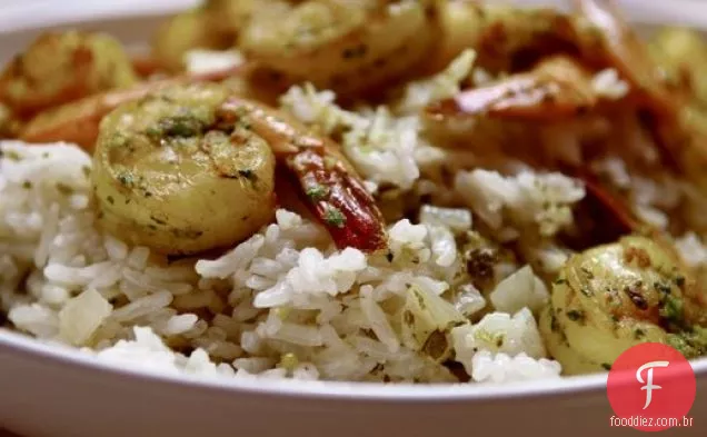 Cozinhar o livro: camarão Biryani