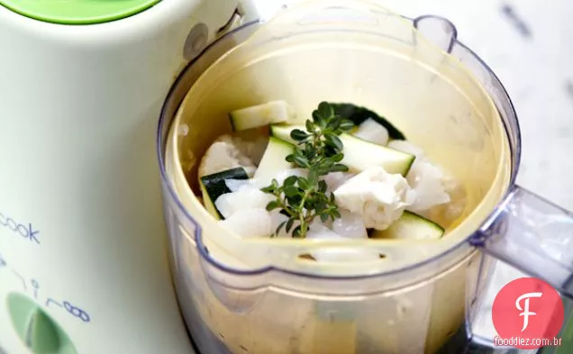 Batata-Doce Branca, Nabo Roxo E Frango Com Coentro