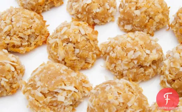 Macaroons De Coco Com Manteiga De Amendoim