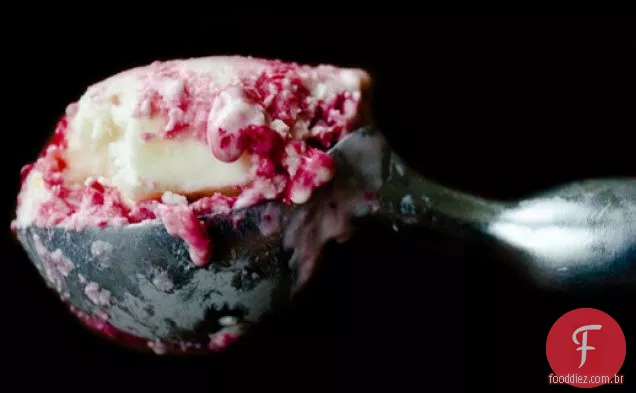 Sorvete De Queijo De Cabra Cranberry