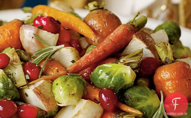 Legumes De Inverno Torrados Com Cranberry