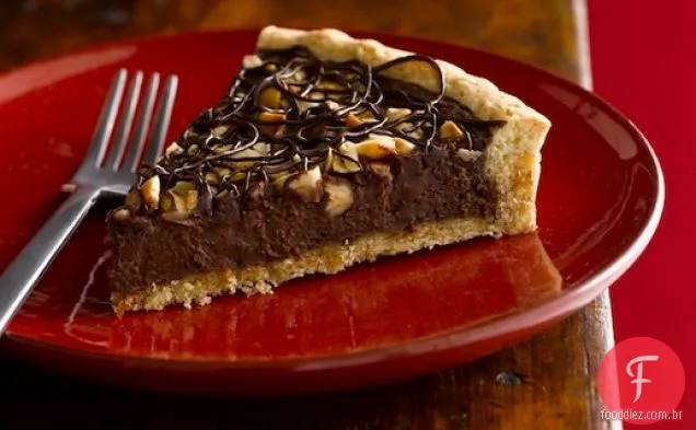 Torta de avelã de Chocolate perfumada com laranja