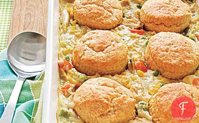 Potpie De Frango Com Cobertura De Biscoito