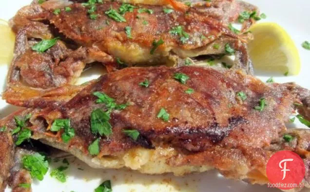Francês em um Flash: Soft-Shell Caranguejo Meunière