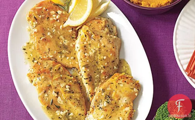 Frango com alho com alecrim