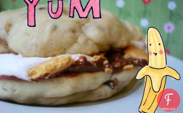 Banana Split s'more Whoopie Pies