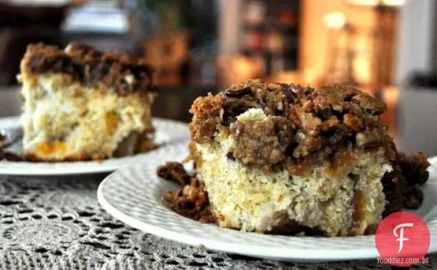 Bolo De Café Com Praliné De Pêssego