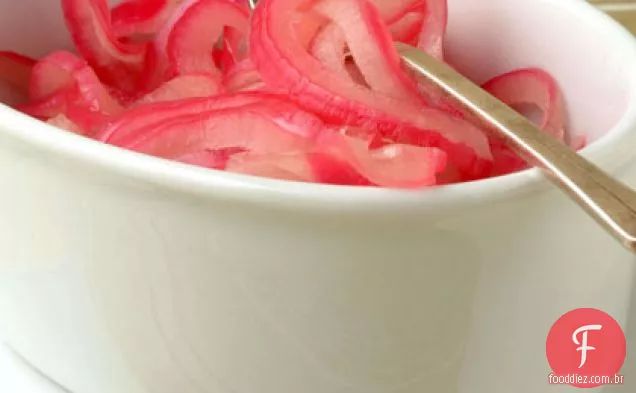 Cebolas vermelhas doces e azedas