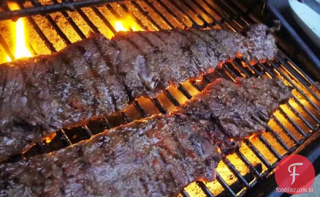 Bife de saia com Miso vermelho
