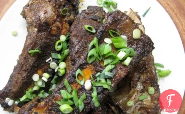 Ceia De Domingo: Café Esfregou Costelas De Carne