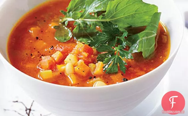 Sopa De Minestrone Saudável