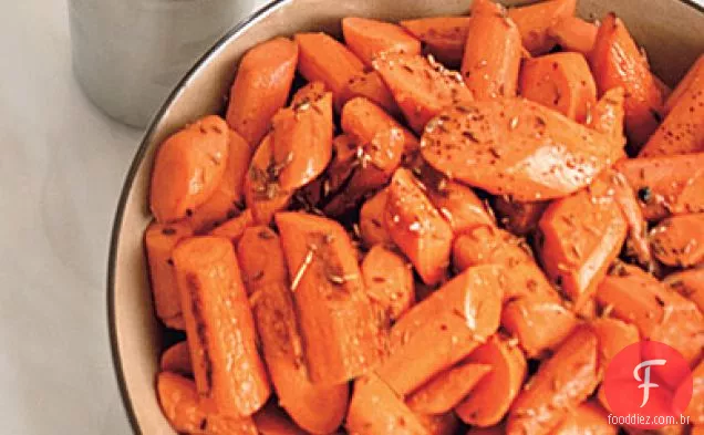 Cenouras Caramelizadas Assadas Cominho