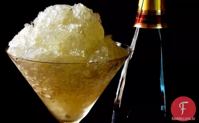 Scooped: Prosecco, limão e gengibre Granita