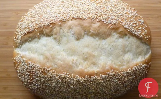 Panificação de pão: pão branco de gergelim rápido e lento