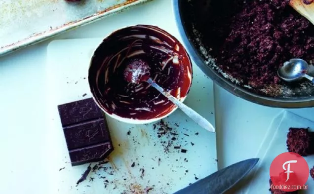 Início Limpo': Macaroons De Chocolate Em Borracha