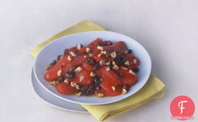 Salada de pimenta vermelha assada com Harissa