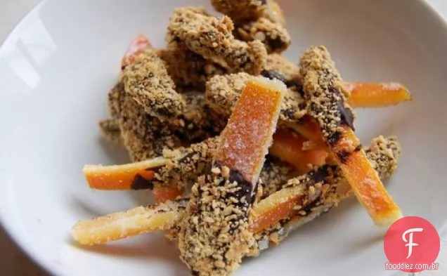 Chocolate Amargo-Orangettes De Amêndoa