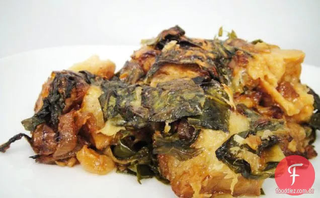 Cozinhe o livro: Panade de pão e cebola com verduras picantes