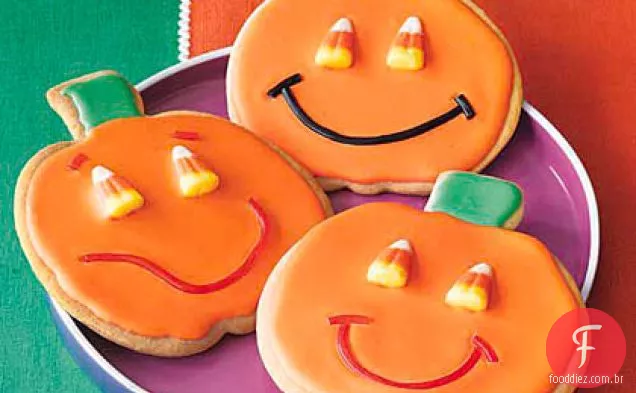 Jack-O' - Lantern Sugar Cookies