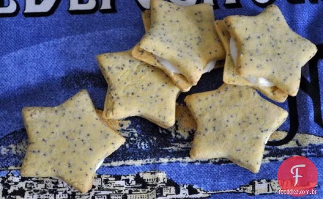 Biscoitos Sanduíche De Papoula Limão