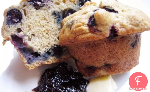 Brunch De Domingo: Muffins De Banana De Mirtilo