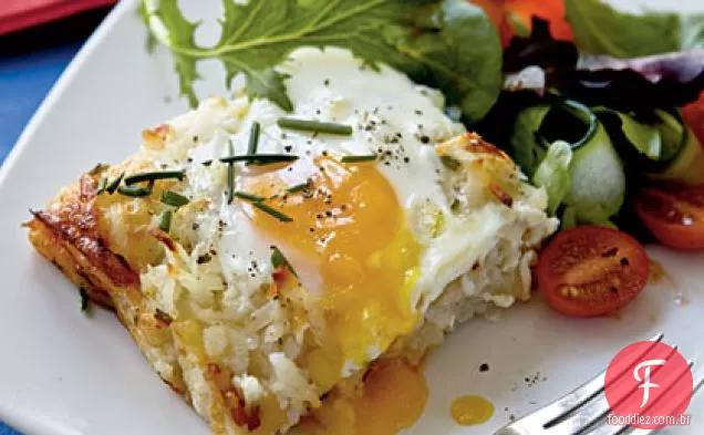 Caçarola Rösti com ovos assados