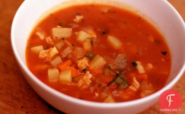 Jantar Esta Noite: Manhattan Clam Chowder