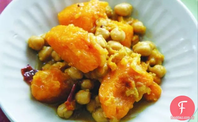 Cozinhe o livro: abóbora Bengali com grão de bico