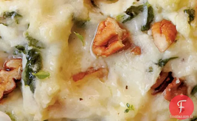Creme De Espinafre Purê De Batata Assar