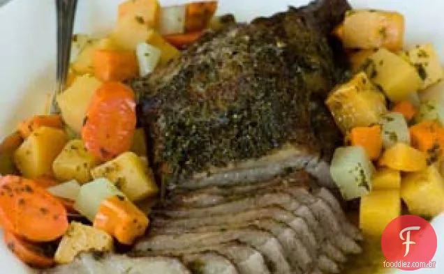 Peito Com Vegetais De Raiz