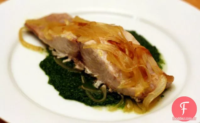 Jantar esta noite: Mahi Mahi com molho de coentro