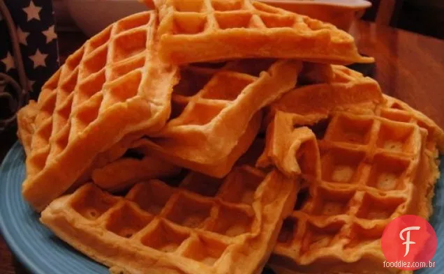 Cozinhe o livro: Waffles de Batata Doce