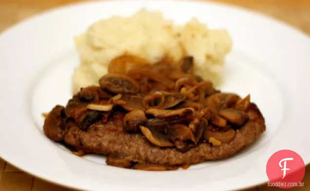Jantar esta noite: Cube Steak à la Salisbury