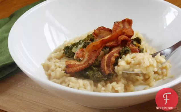 Risoto com verduras do Sul e Bacon