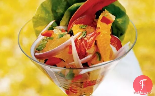 Lagosta Martinis com salsa Cítrica