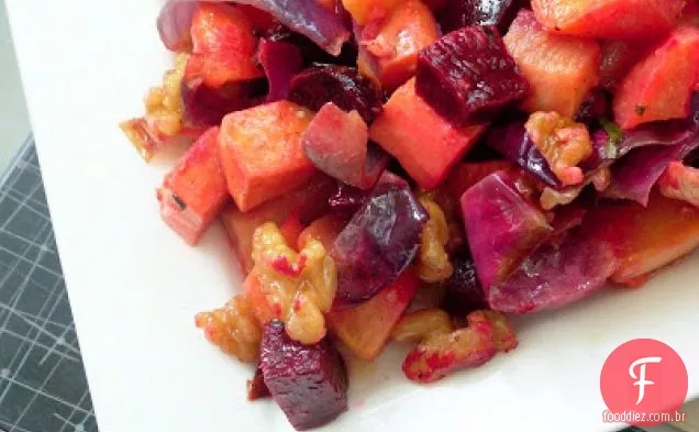 Legumes Assados Com Vinagrete De Noz