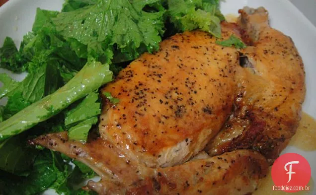 Cozinhe o livro: Frango De Tijolo com mostarda