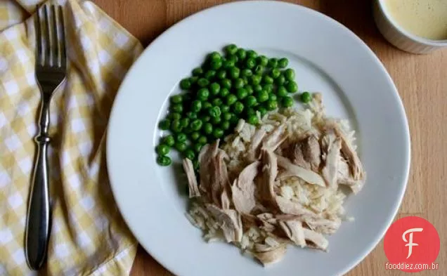 Comer por oito dólares: Poule au Riz