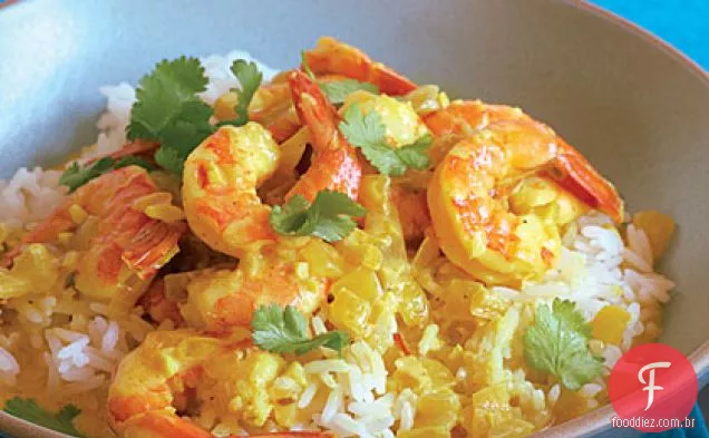 Curry De Camarão De Coco